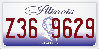 IL license plate Z369629