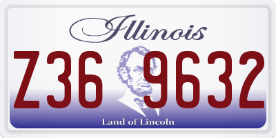 IL license plate Z369632