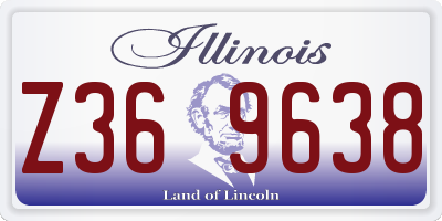 IL license plate Z369638