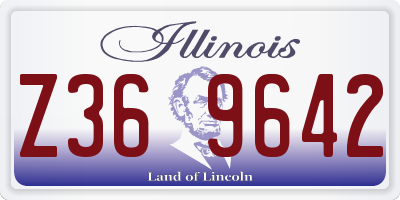 IL license plate Z369642