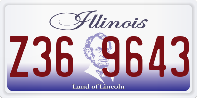 IL license plate Z369643