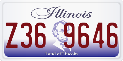 IL license plate Z369646