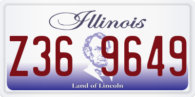 IL license plate Z369649