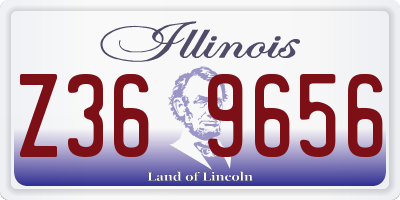 IL license plate Z369656