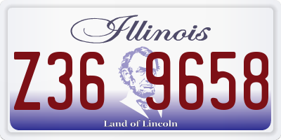 IL license plate Z369658