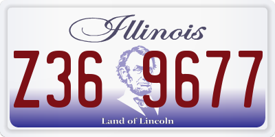 IL license plate Z369677