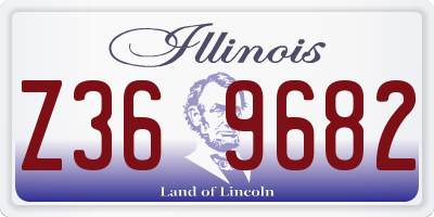 IL license plate Z369682