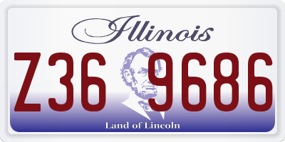 IL license plate Z369686