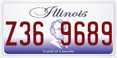 IL license plate Z369689