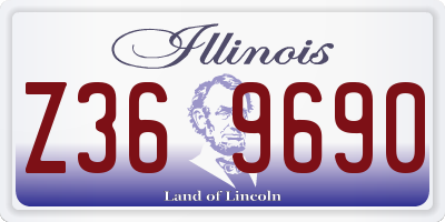 IL license plate Z369690