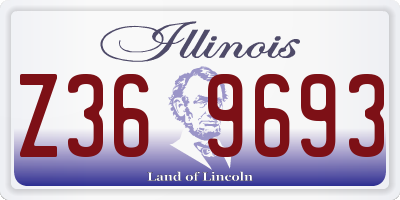 IL license plate Z369693
