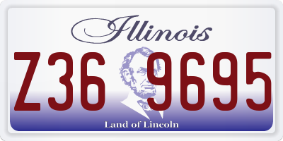 IL license plate Z369695