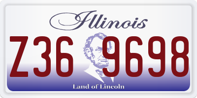 IL license plate Z369698