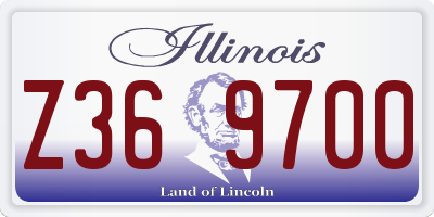 IL license plate Z369700