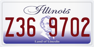 IL license plate Z369702