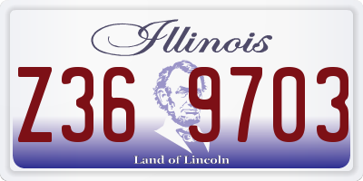 IL license plate Z369703