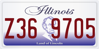 IL license plate Z369705