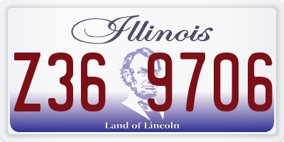 IL license plate Z369706