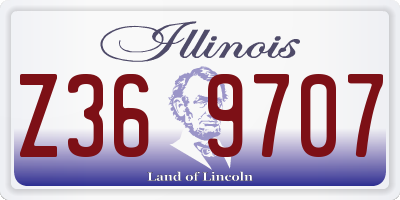 IL license plate Z369707
