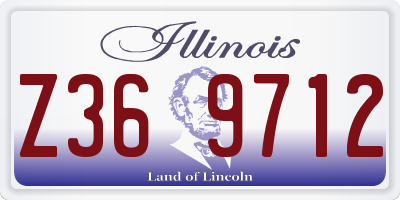 IL license plate Z369712
