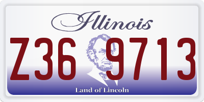 IL license plate Z369713