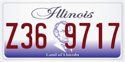 IL license plate Z369717
