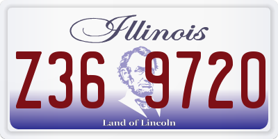 IL license plate Z369720
