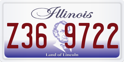 IL license plate Z369722
