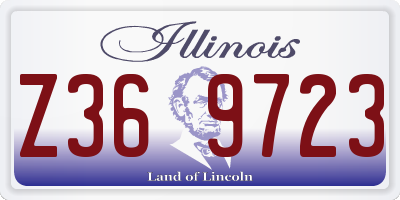 IL license plate Z369723