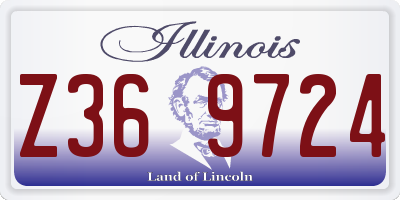 IL license plate Z369724