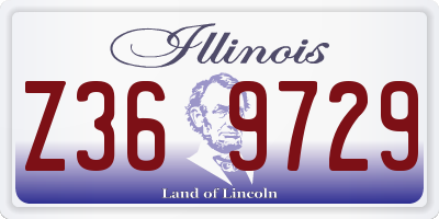 IL license plate Z369729
