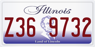 IL license plate Z369732