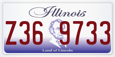 IL license plate Z369733