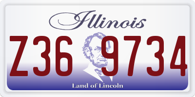 IL license plate Z369734