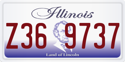 IL license plate Z369737