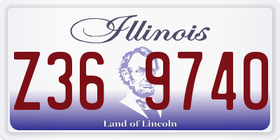 IL license plate Z369740