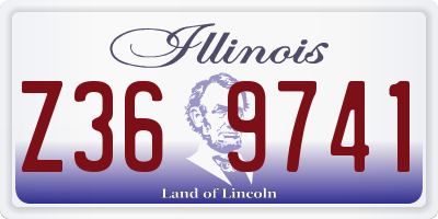IL license plate Z369741