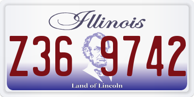 IL license plate Z369742
