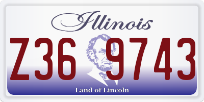 IL license plate Z369743