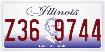 IL license plate Z369744