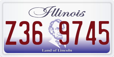 IL license plate Z369745