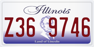 IL license plate Z369746