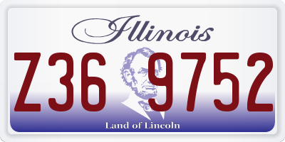 IL license plate Z369752