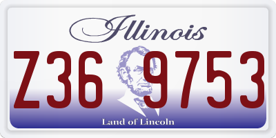 IL license plate Z369753