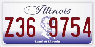 IL license plate Z369754