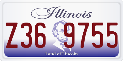 IL license plate Z369755