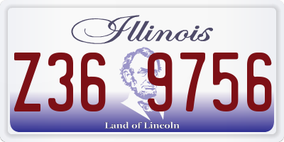 IL license plate Z369756