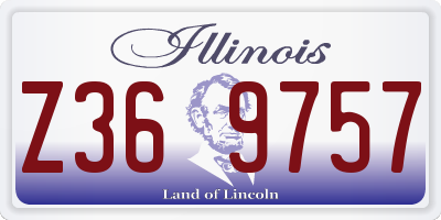 IL license plate Z369757