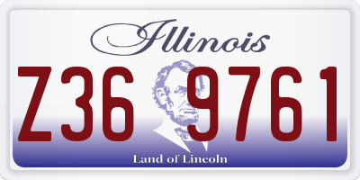 IL license plate Z369761
