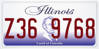 IL license plate Z369768